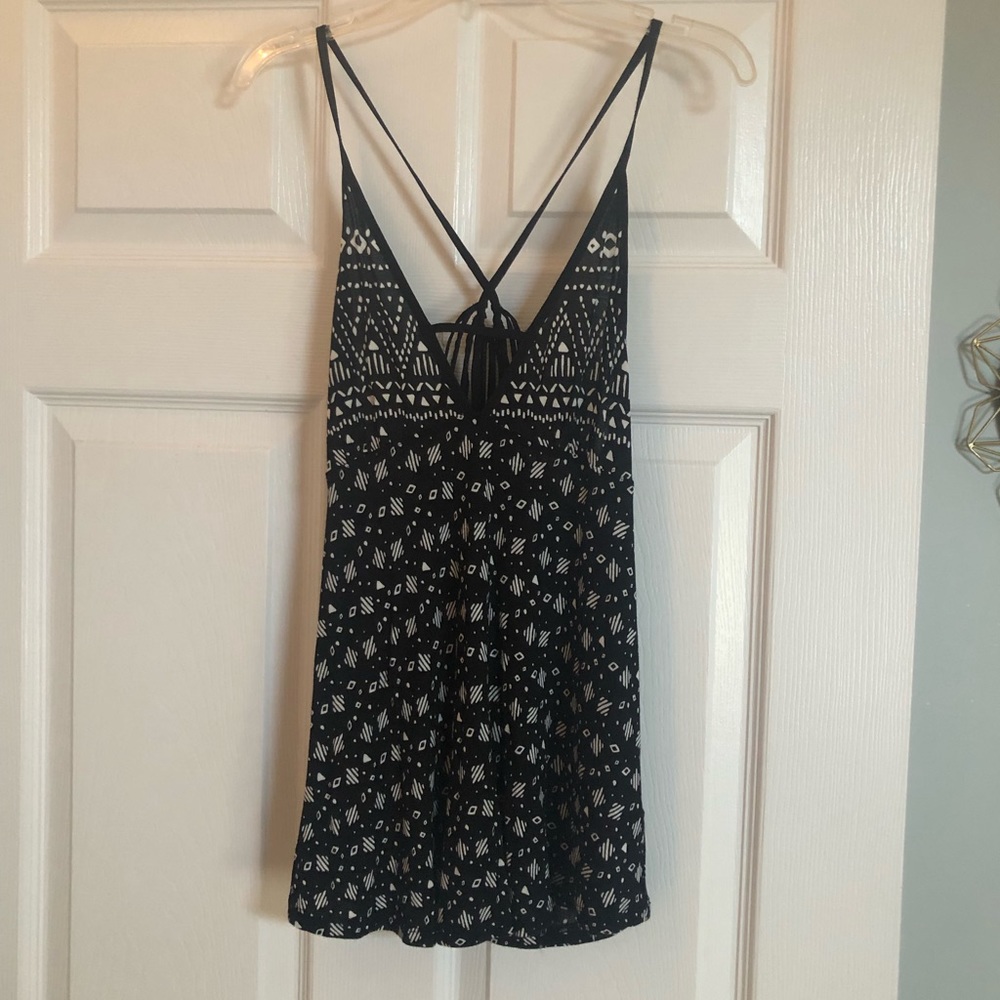 Flowy Black & White Cami